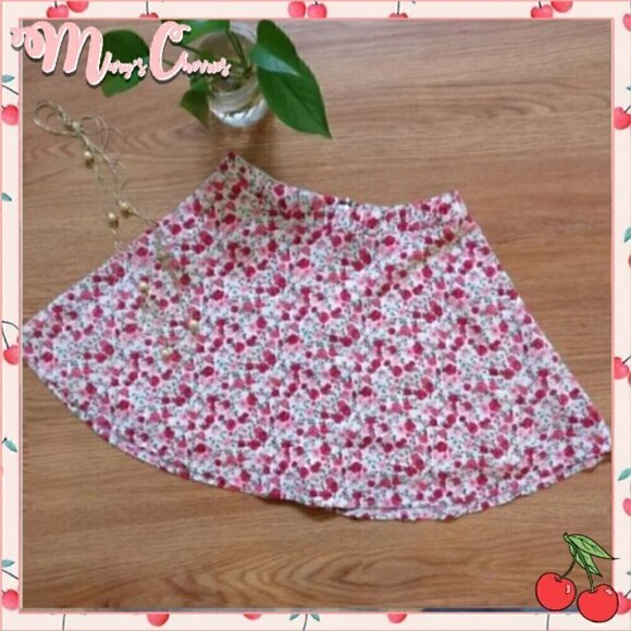🍒Floral Flowing Skirt - Picture 1 of 7